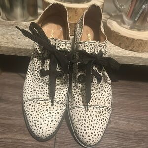 All Black calf hair loafer. Size 37.5